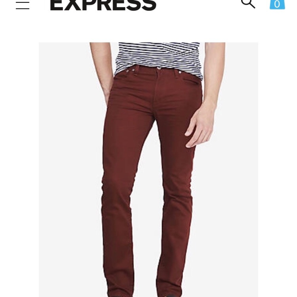 EUC Express Rocco slim fit skinny leg jeans 28x30